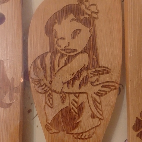 6 pcs Lilo & Stitch Wooden Bamboo Cooking Utensils Set - Picture 15 of 16